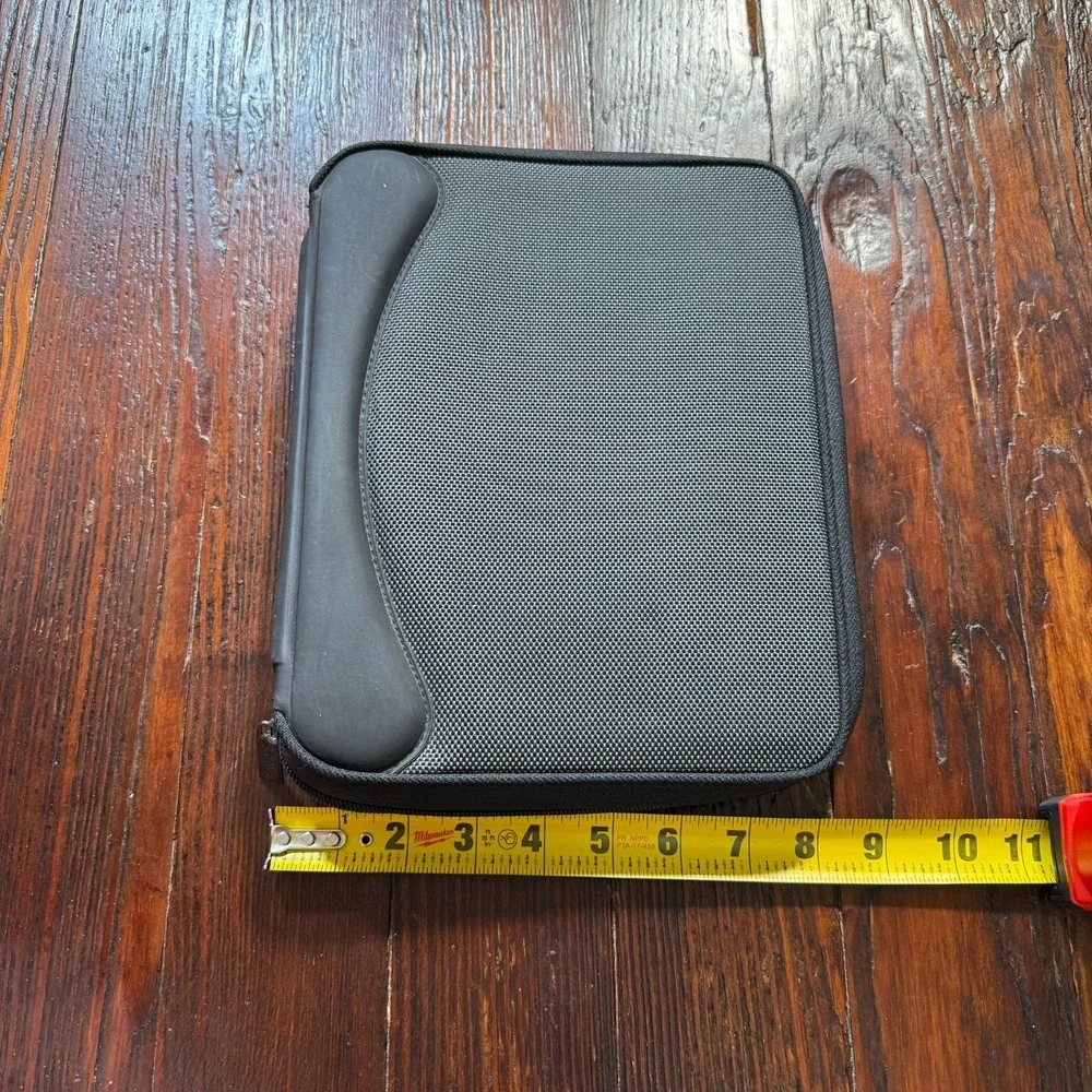 Dayrunner Planner 3 Ring 8x10 Black Zip Around Pockets Organizer Y2K‎